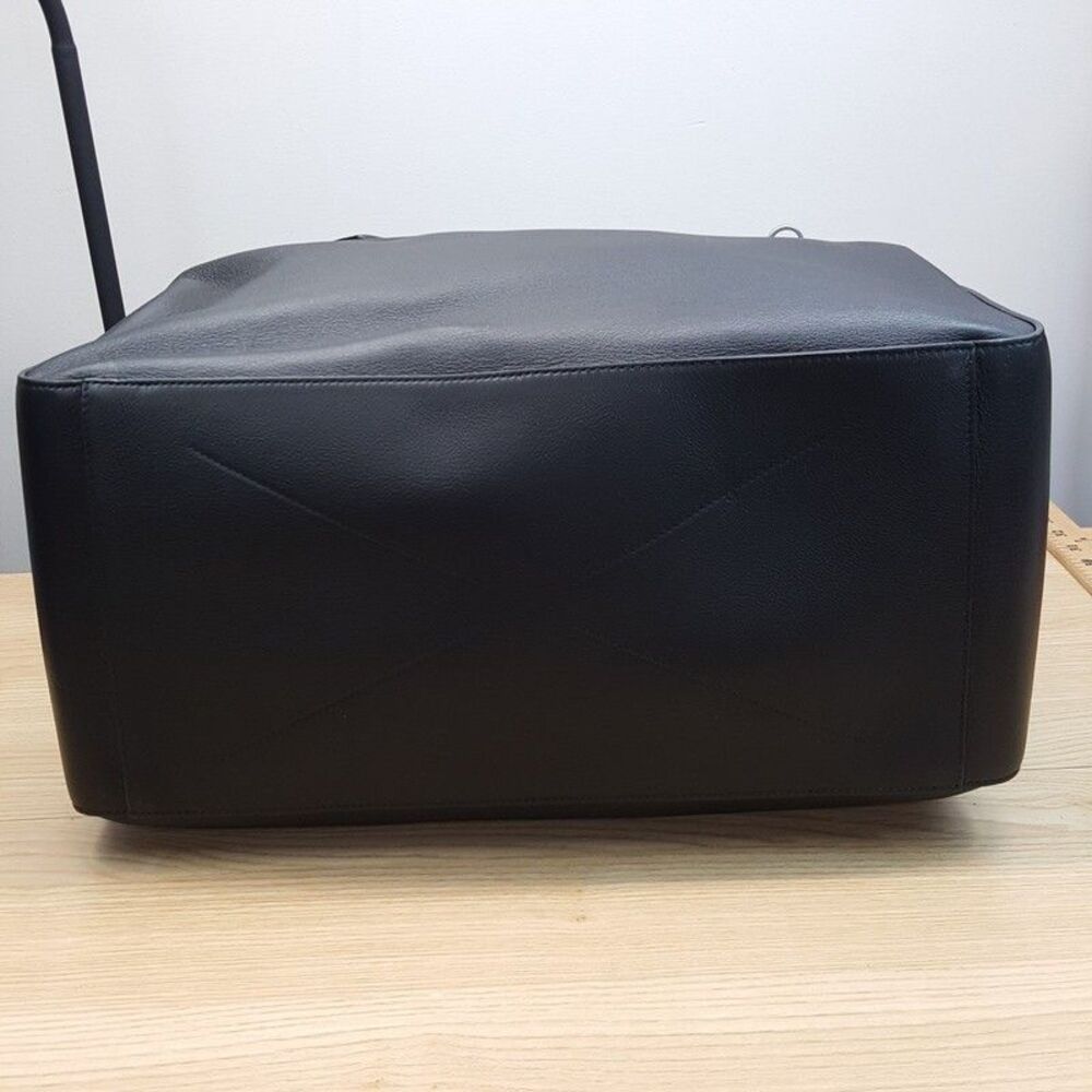 SALVATORE FERRAGAMO Mens Star Black Leather Triple Zip Tote Briefcase $3300 - Picture 14 of 16